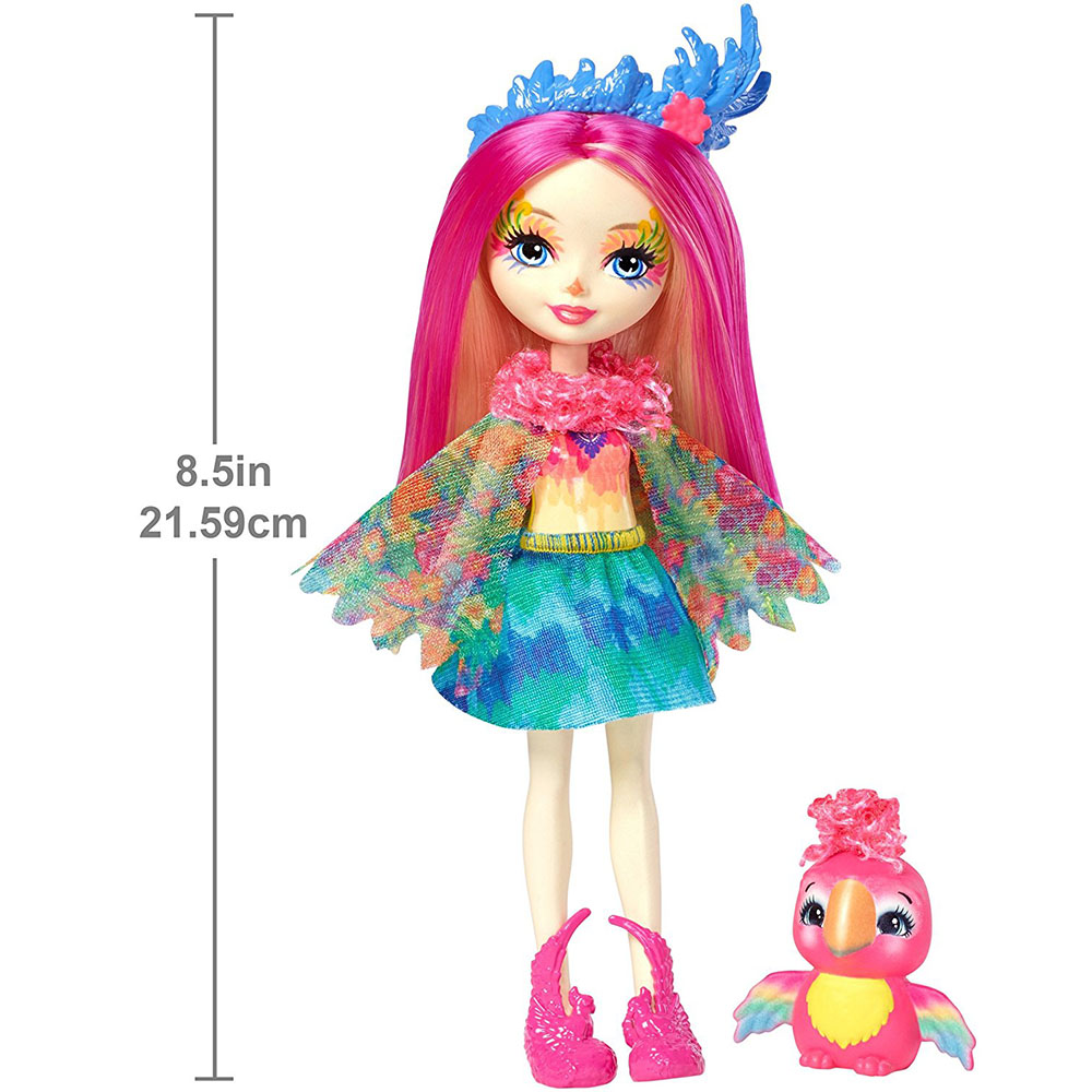 Enchantimals Peeki Parrot Popüler Karakter Bebek