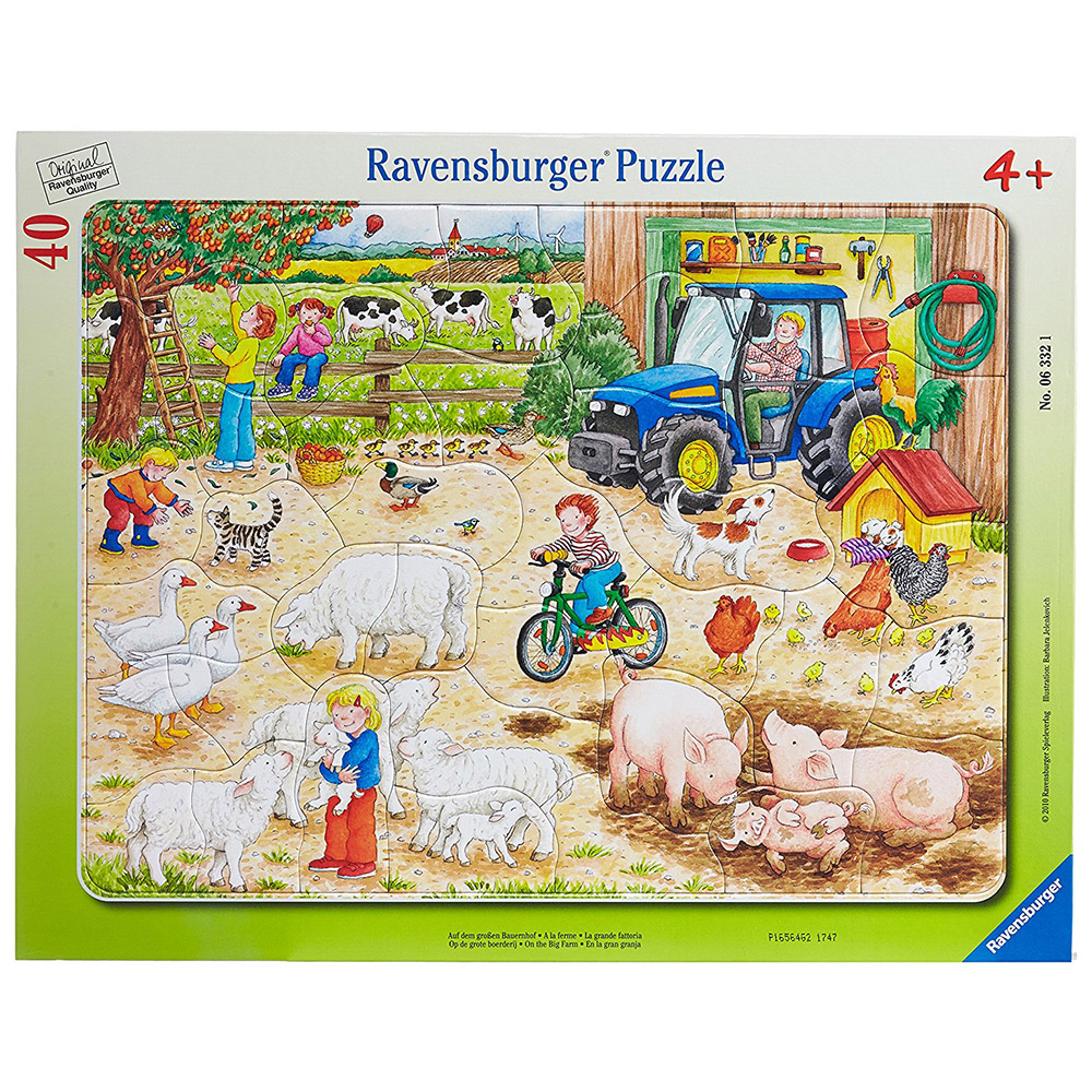 Ravensburger 40 Parça Çocuk Puzzle Büyük Çiftlik
