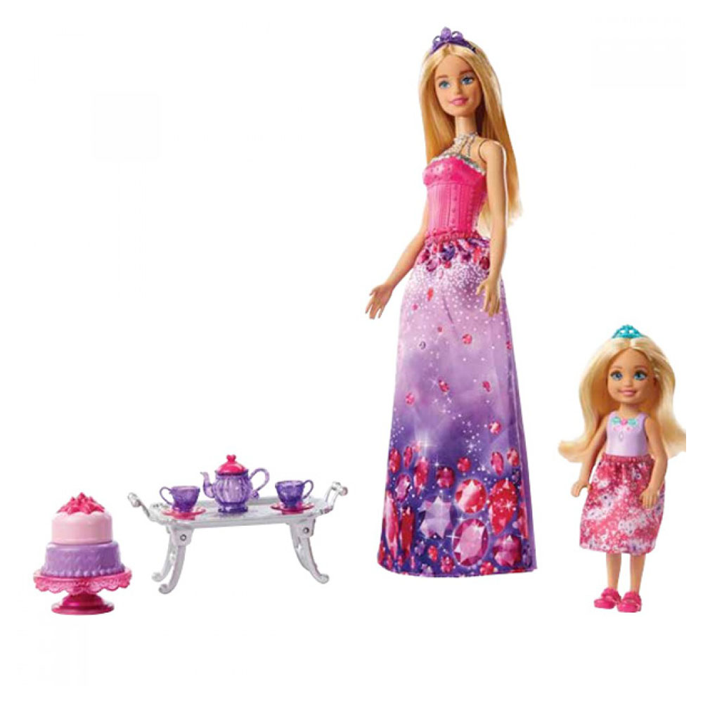 Barbie Dreamtopia Barbie ve Chelsea'nin Çay Partisi Oyun Seti FPL
