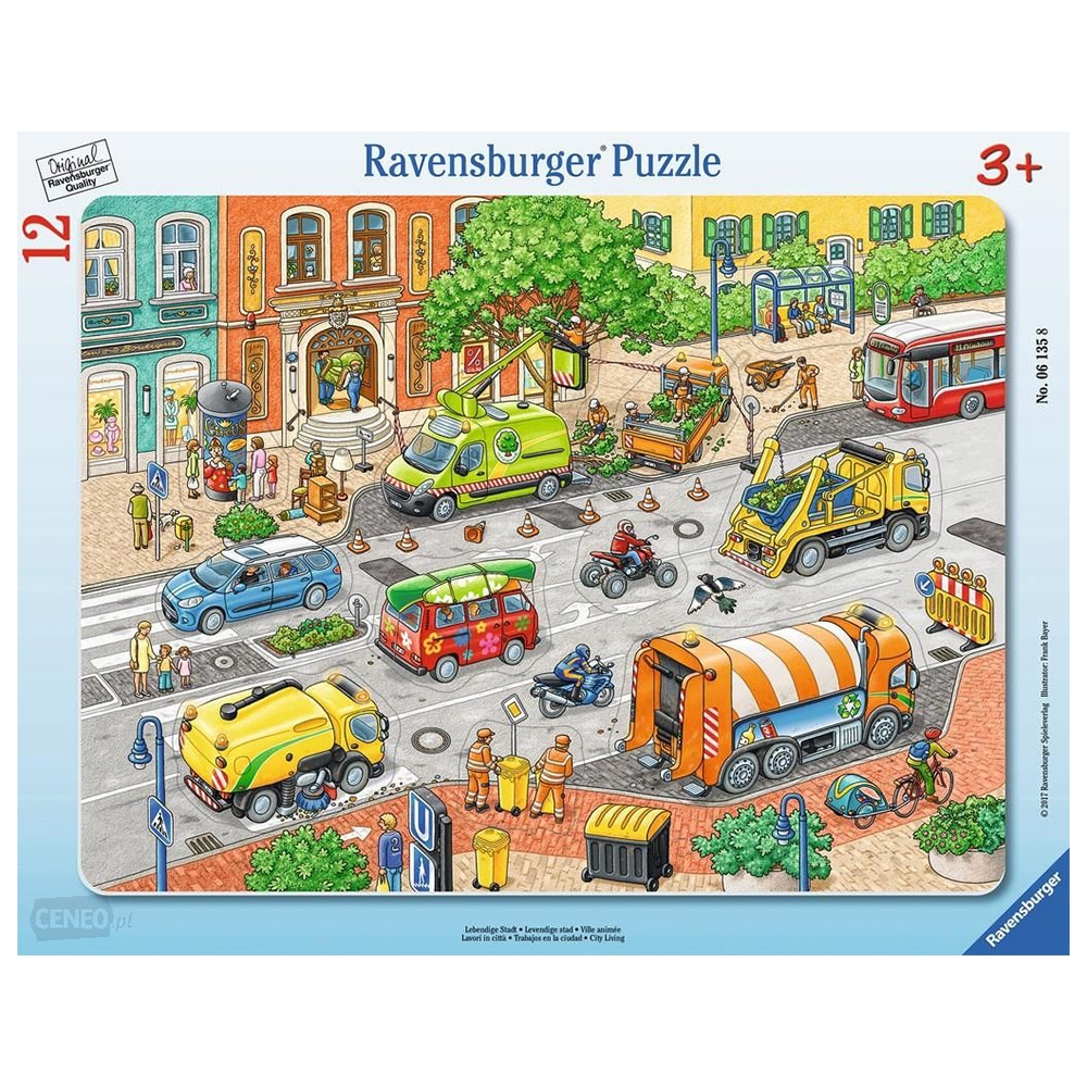 Ravensburger 12 Parça Çocuk Puzzle City Living