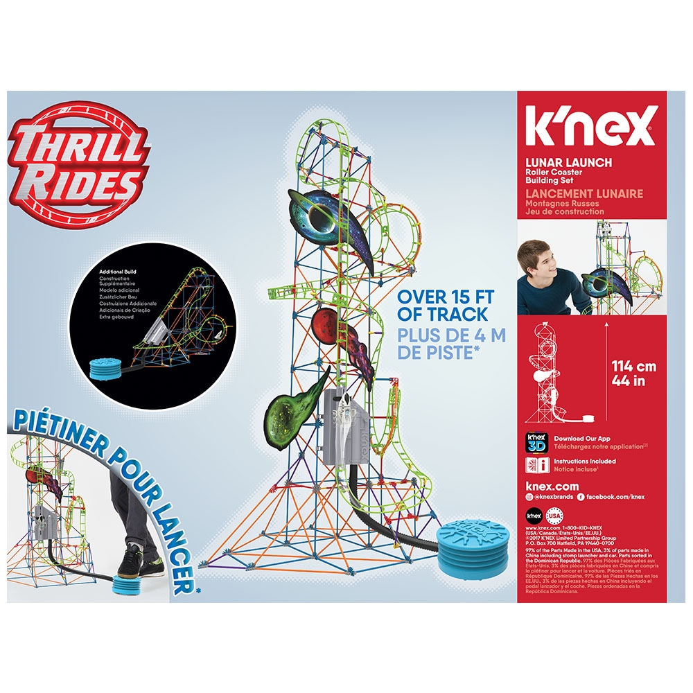 K'Nex Lunar Launch Roller Coaster Set 51425 (Motorlu)