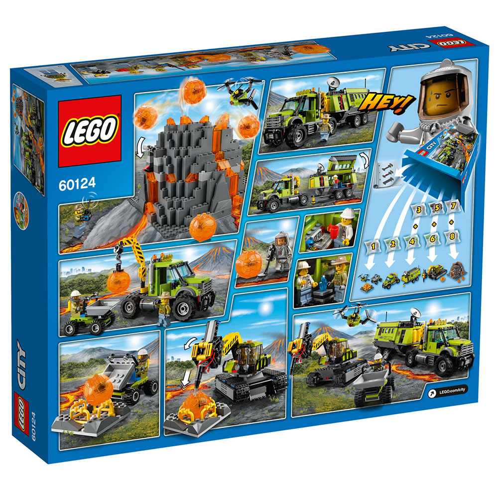 Lego City Volcano Exp Base 60124