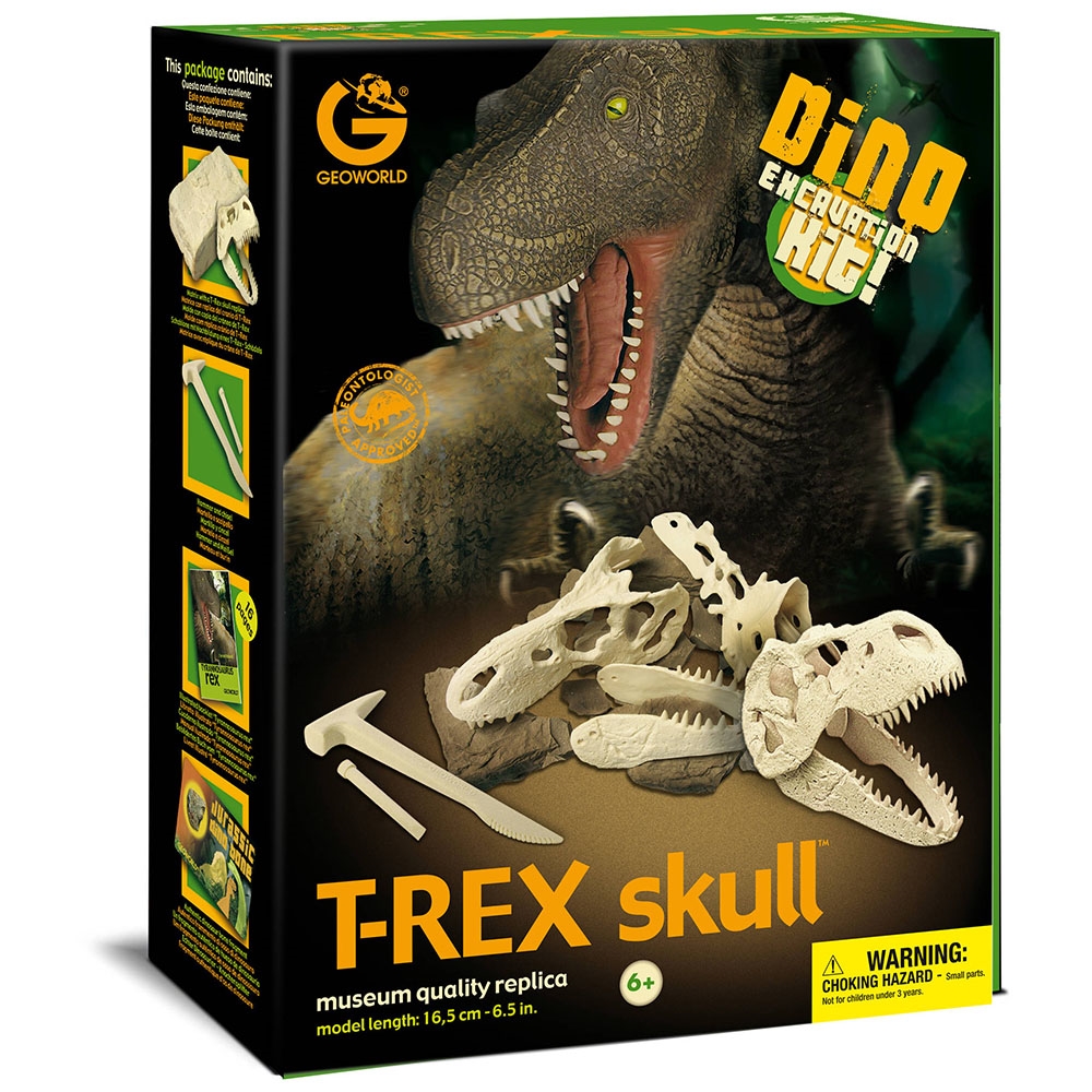Geoworld Kazı Seti T-Rex Kafatası Dino Kemikli