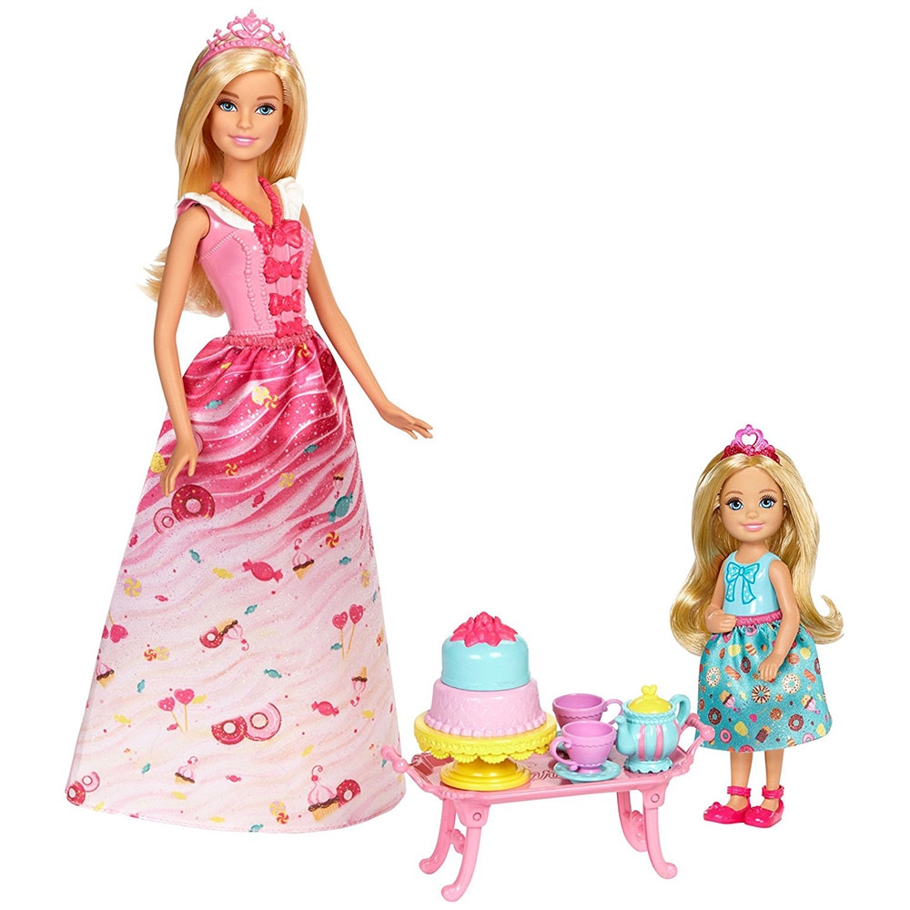 Barbie Dreamtopia Barbie ve Chelsea'nin Çay Partisi FDJ19