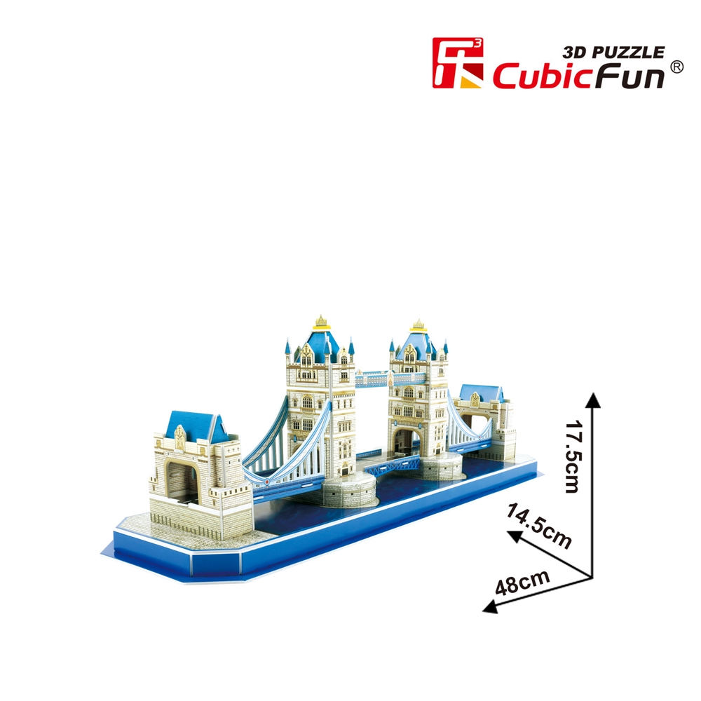 Cubic Fun 3D 52 Parça Puzzle Tower Bridge - İngiltere