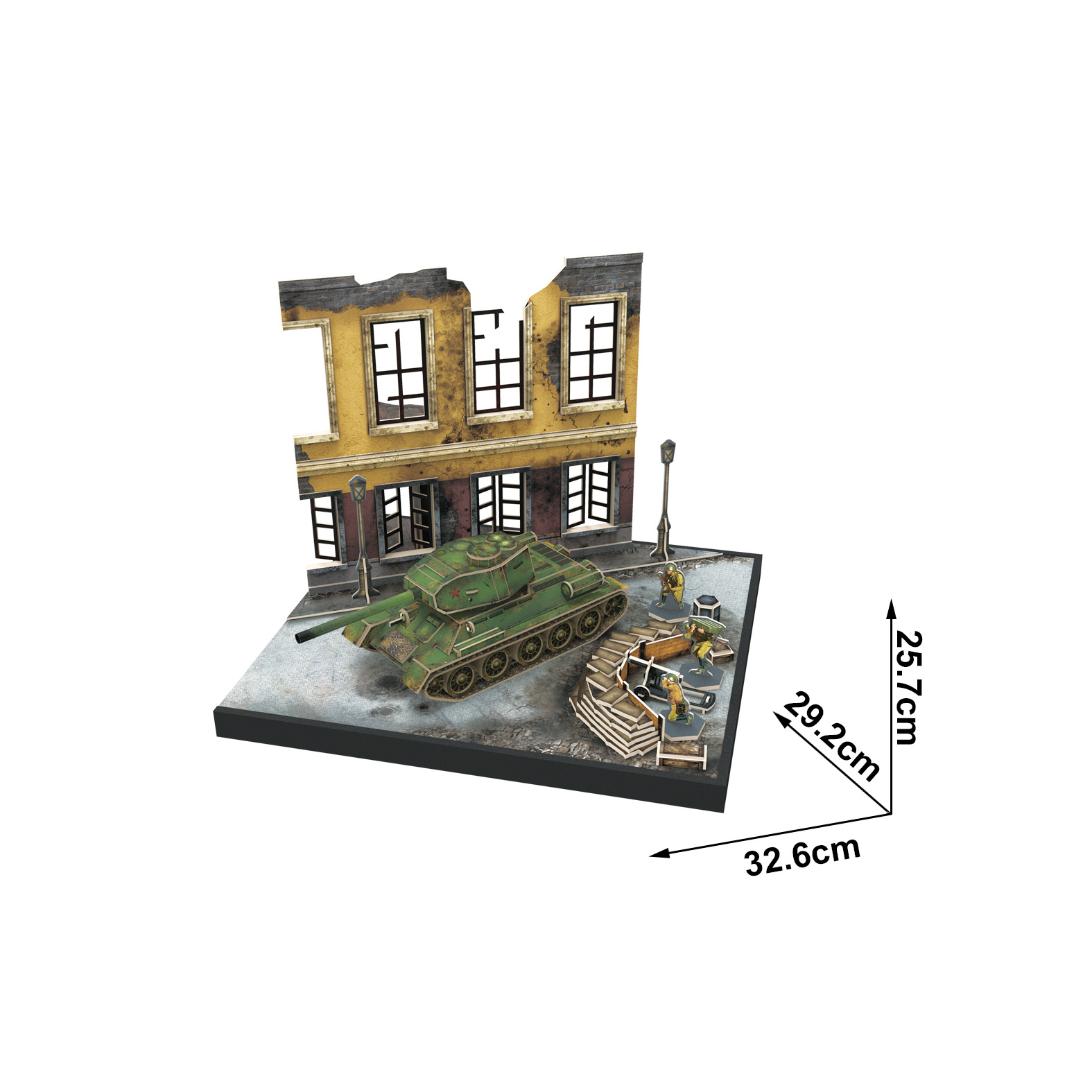 Cubic Fun 3D 213 Parça Puzzle Soviet T34/85 Dioroma Set