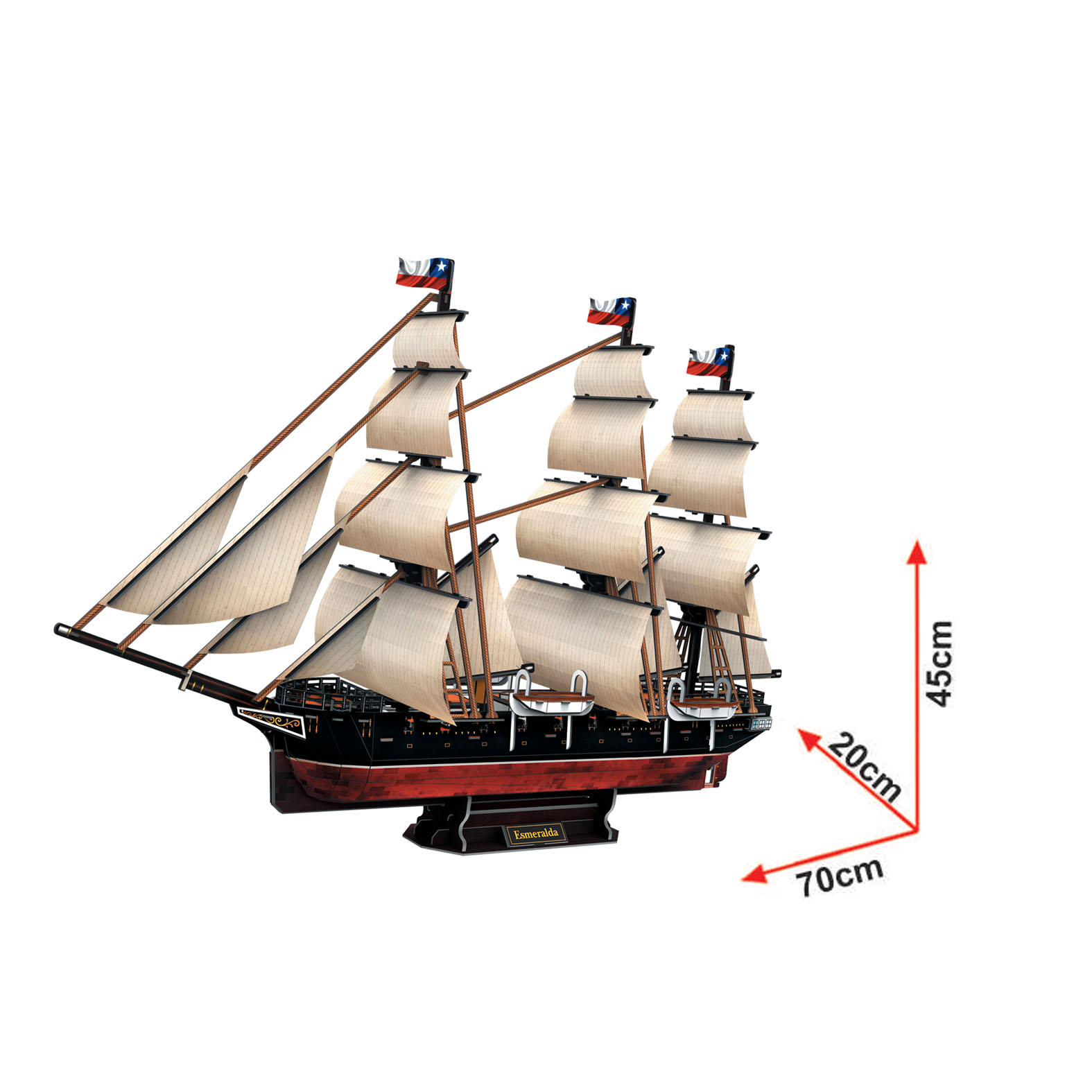 Cubic Fun 3D 306 Parça Puzzle Corbeta Esmeralda Gemisi