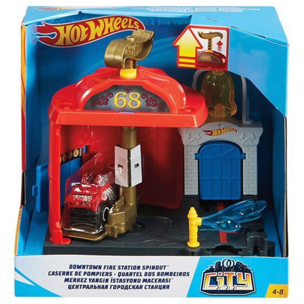 Hot Wheels Şehir Otoparkı Merkez Yangın İstasyonu Oyun Seti