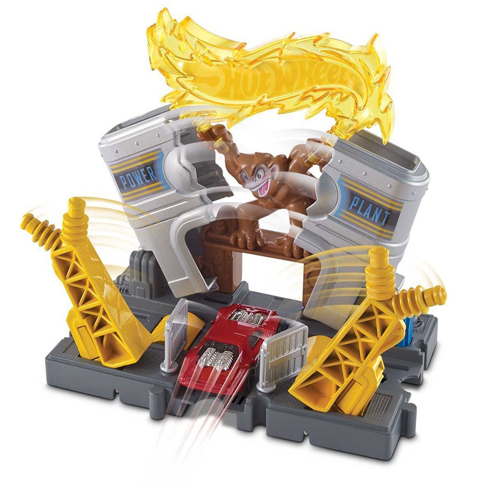 Hot Wheels Şehir Otoparkı Merkezi Elektrik Santrali Oyun Seti