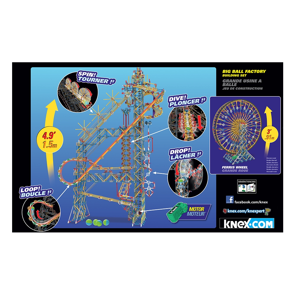 K'Nex Big Ball Factory Seti (Motorlu)Thrill Rides Knex 52443