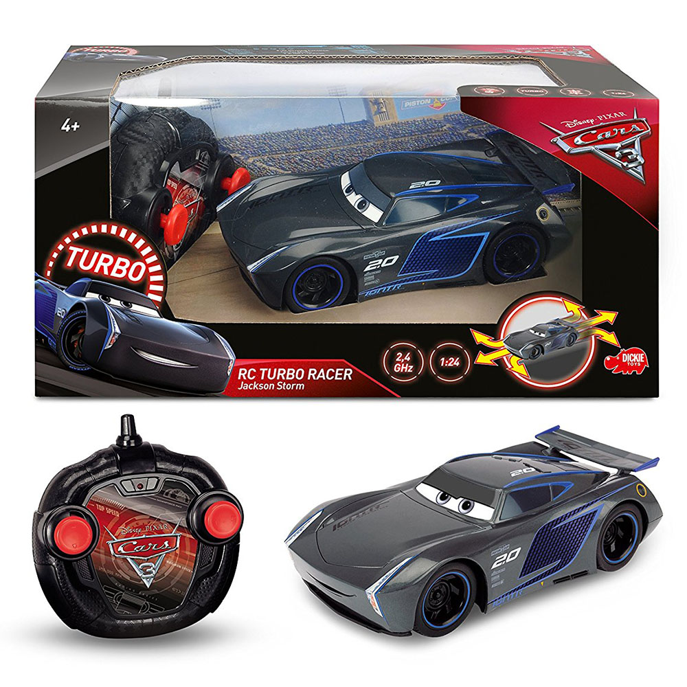 Cars 3 Turbo Racer 1:24 Uzaktan Kumandalı Jackson Storm RC Araba