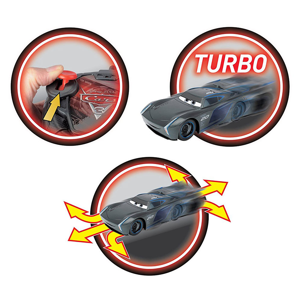 Cars 3 Turbo Racer 1:24 Uzaktan Kumandalı Jackson Storm RC Araba
