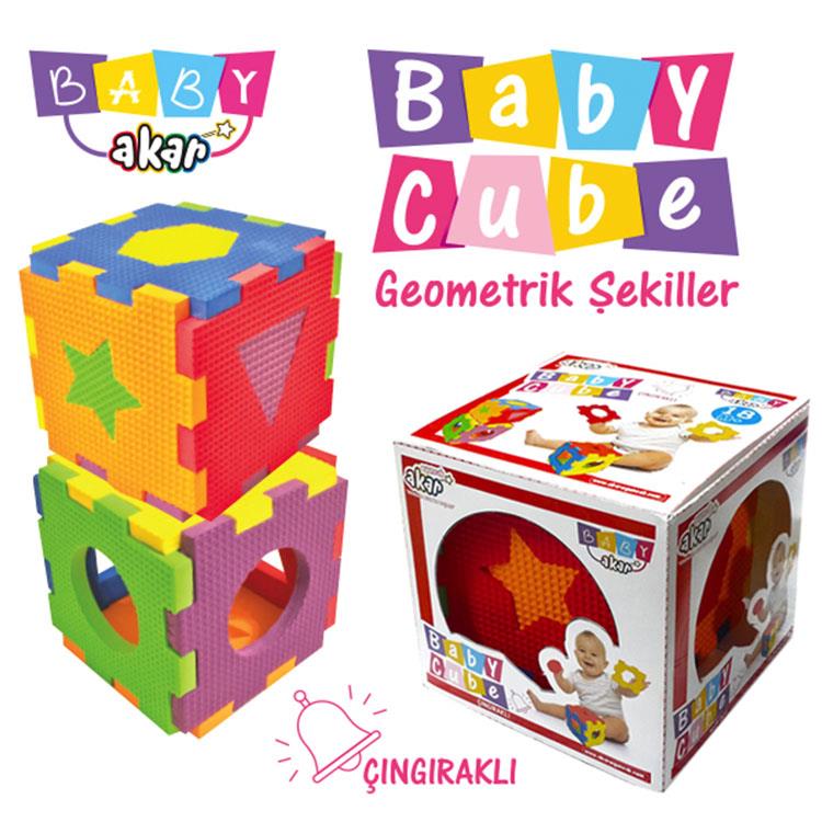 Akar Oyuncak Çıngıraklı Bebek Küpü