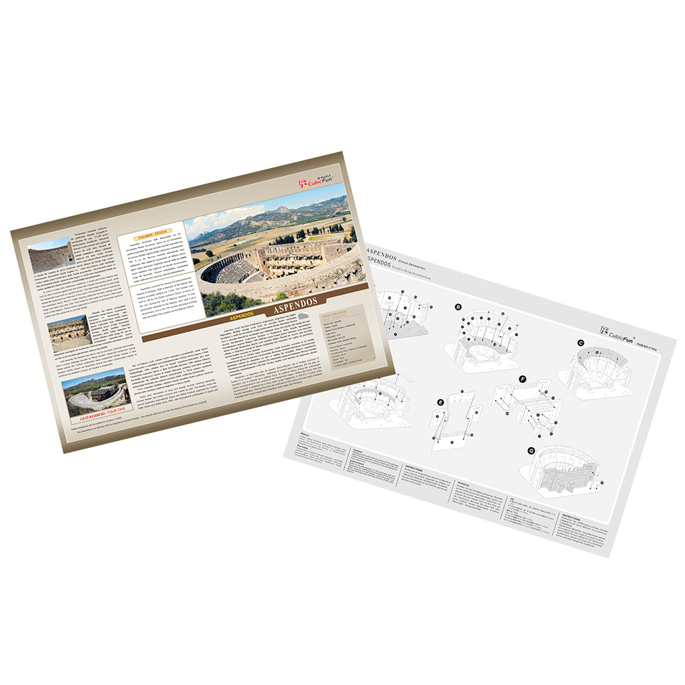 Cubic Fun 3D 47 Parça Puzzle Aspendos