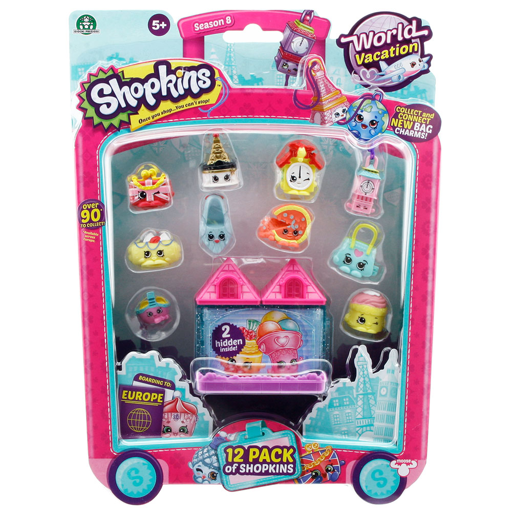 Shopkins Cicibiciler Avrupa'ya Seyahat 12'li Figür Seti Model 1