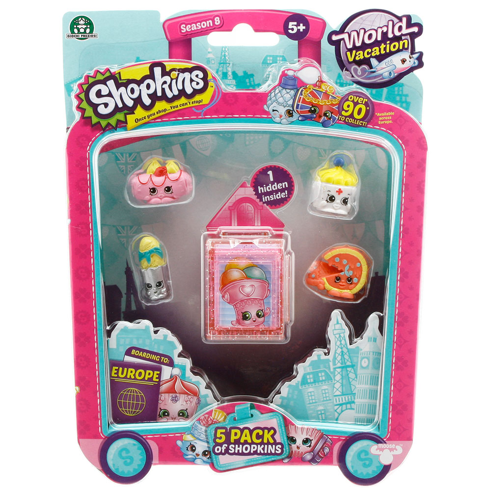 Shopkins Cicibiciler Avrupa'ya Seyahat 5'li Figür Seti Model 4