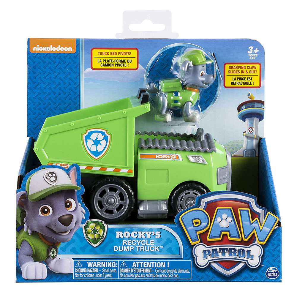 Paw Petrol Rocky’nin Çöp Kamyonu İş Makinası Oyun Seti
