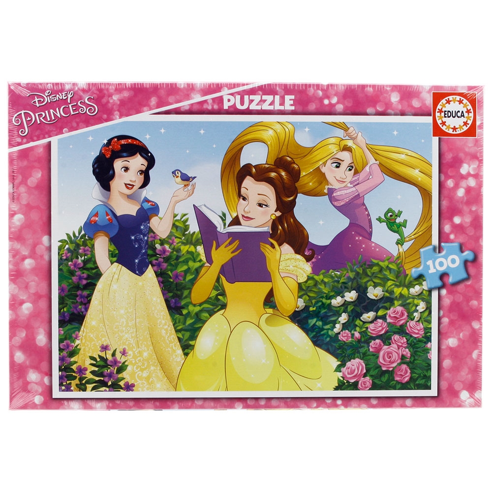 Educa Çocuk Puzzle Karton 100 Disney Prensesler 17167
