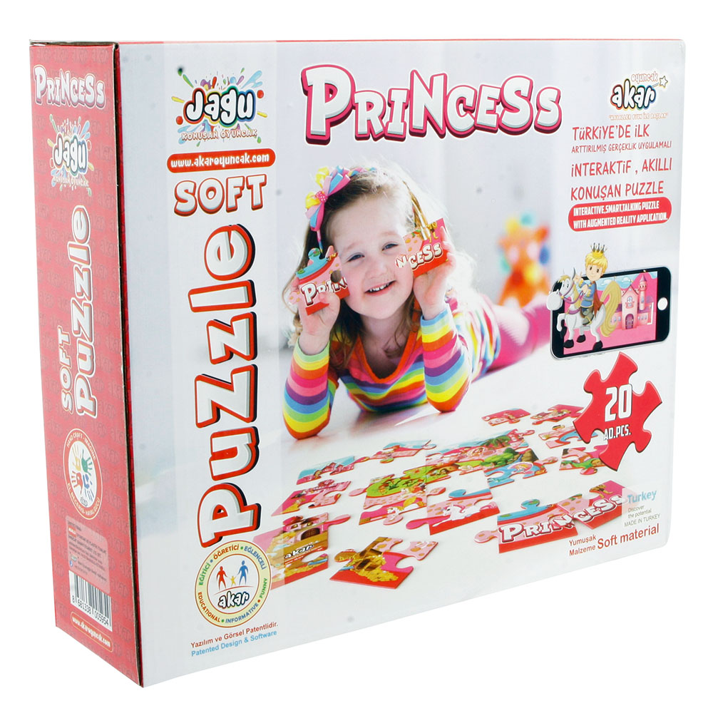 Akar Jagu 20 Parça Konuşan Yumuşak Puzzle Prenses