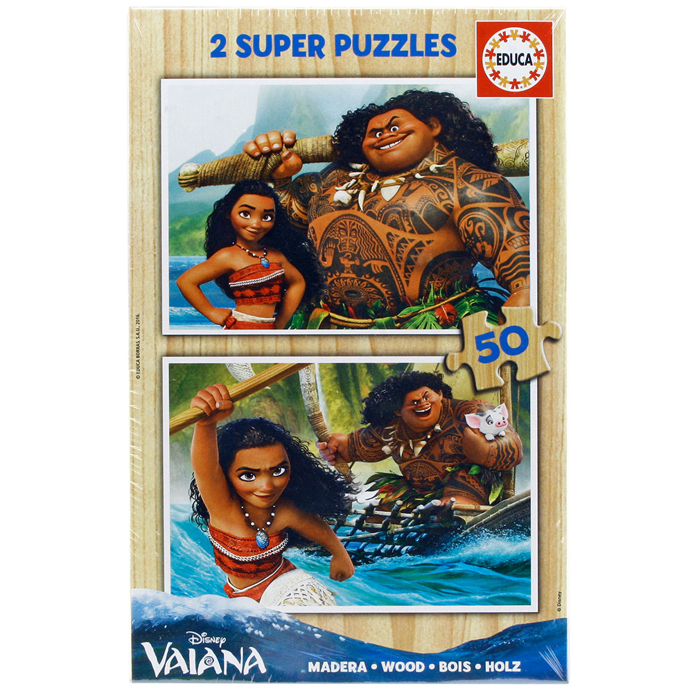 Educa Çocuk Ahşap 2 X 50 Disney Vaiana 16950