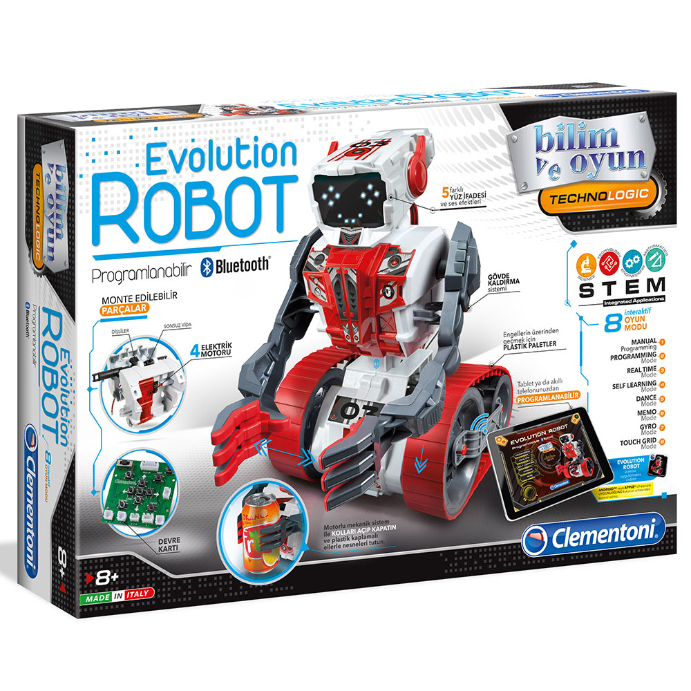 Clementoni Bilim ve Oyun Evolution Robot Oyun Seti