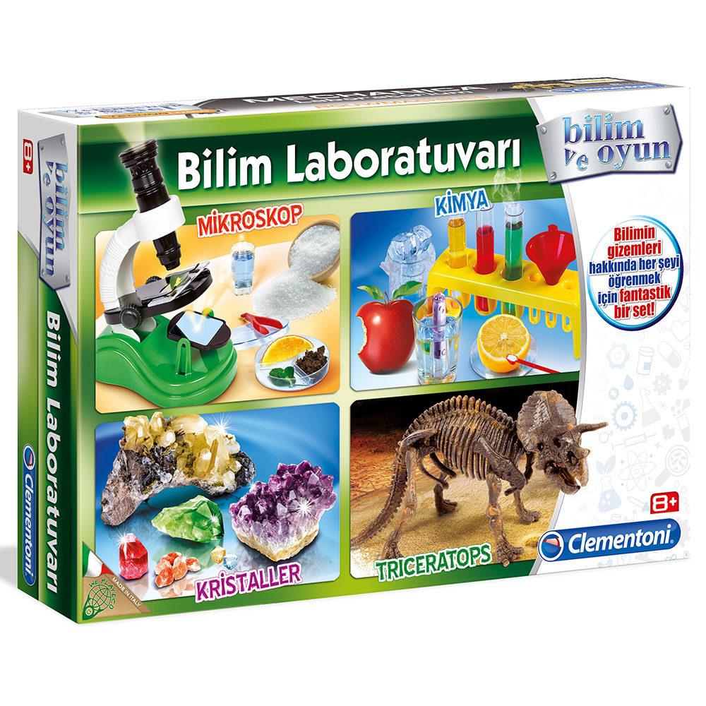 Clementoni Bilim Laboratuvarı - Kimya, Mikroskop, Kristaller, Tri