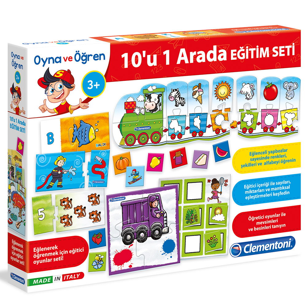 Clementoni Oyna ve Öğren 10'u 1 Arada Oyun Seti