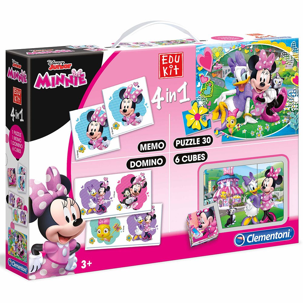 Clementoni Edukit Eğitim Seti 4'ü 1 Arada Minnie