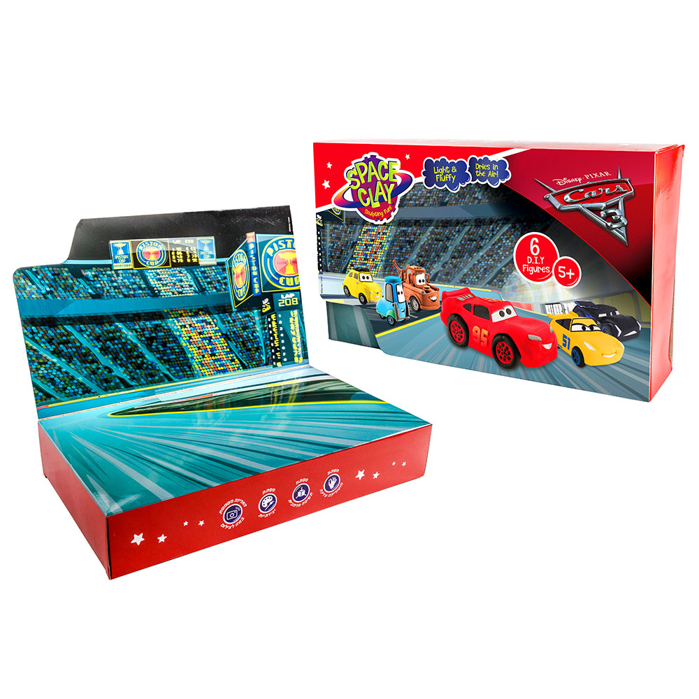 Space Clay Heykelciğini Yarat 6'lı Set Cars 3