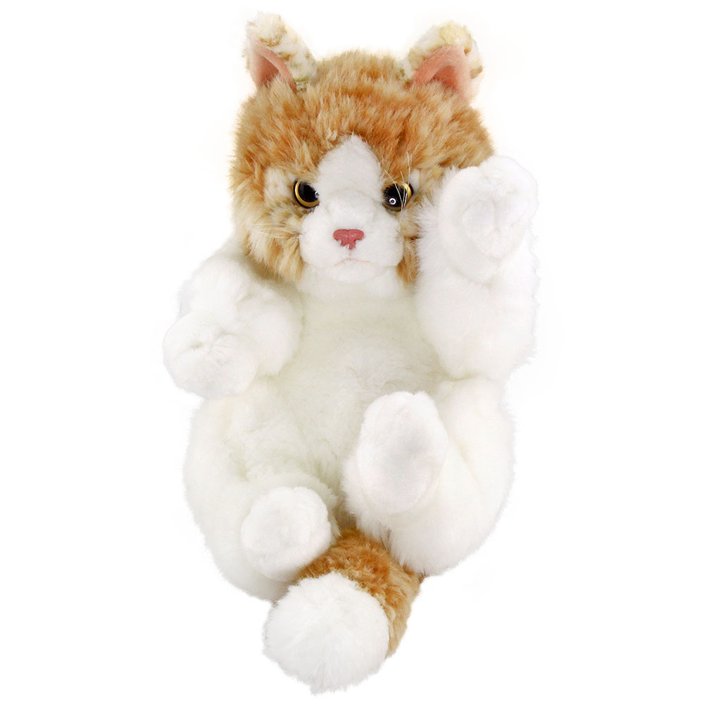 Animals Of The World Oyuncu Yavru Bej Kedicik Peluş Oyuncak 24 cm