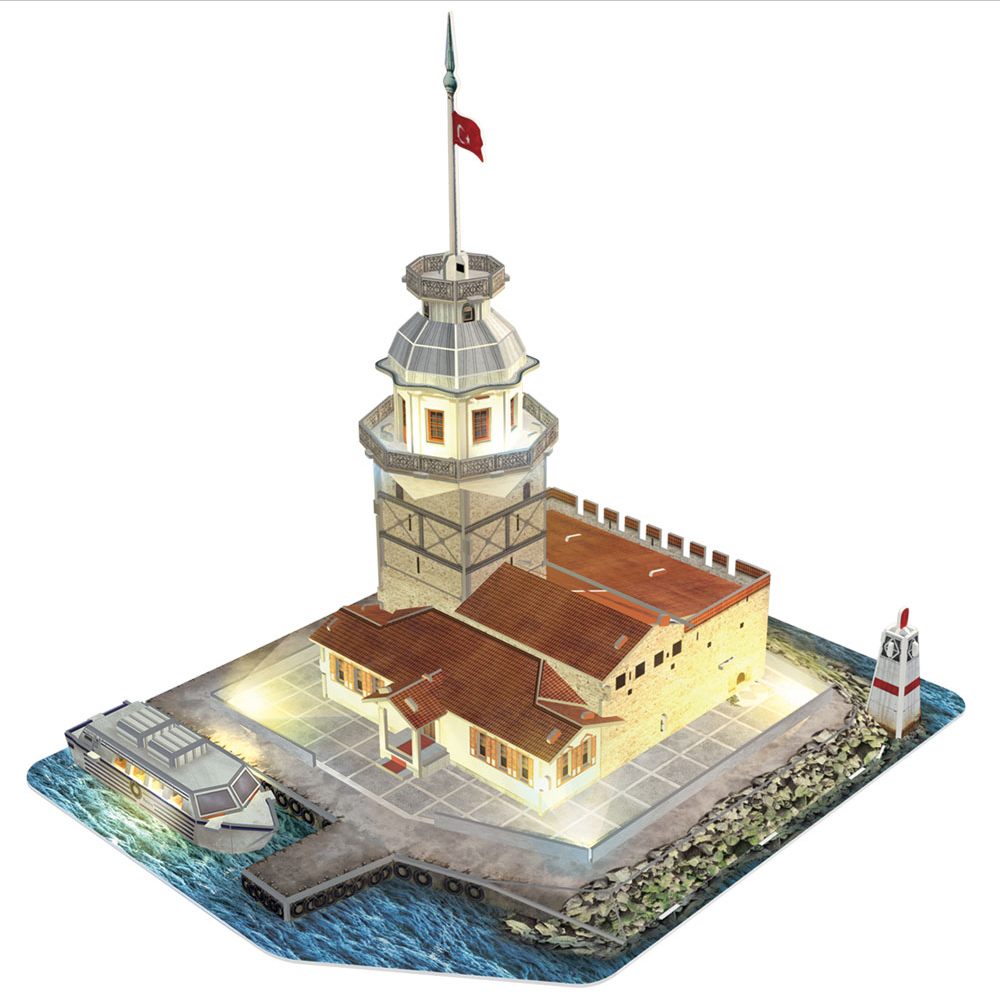 Cubic Fun 3D 66 Parça Led Puzzle Kız Kulesi