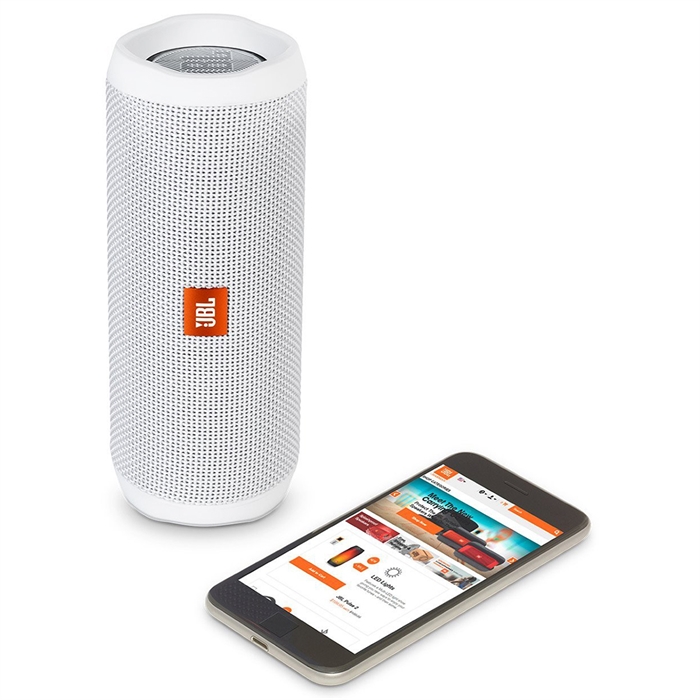 JBL Flip 4 Beyaz Su Geçirmez Taşınabilir Bluetooth Hoparlör
