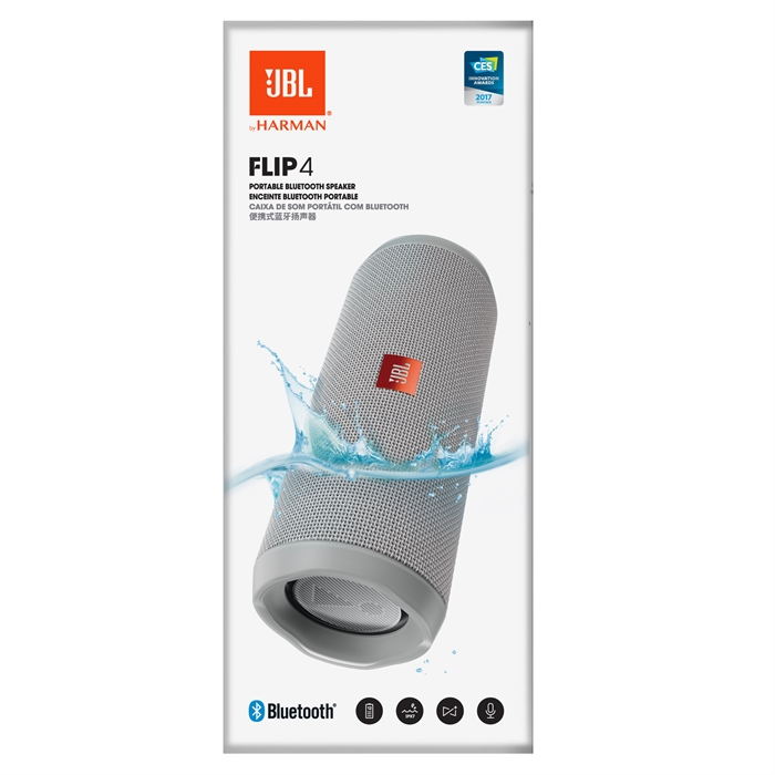 JBL Flip 4 Gri Su Geçirmez Taşınabilir Bluetooth Hoparlör