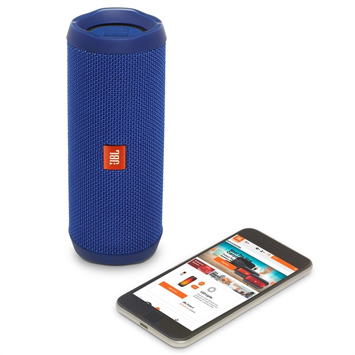 JBL Flip 4 Mavi Su Geçirmez Taşınabilir Bluetooth Hoparlör