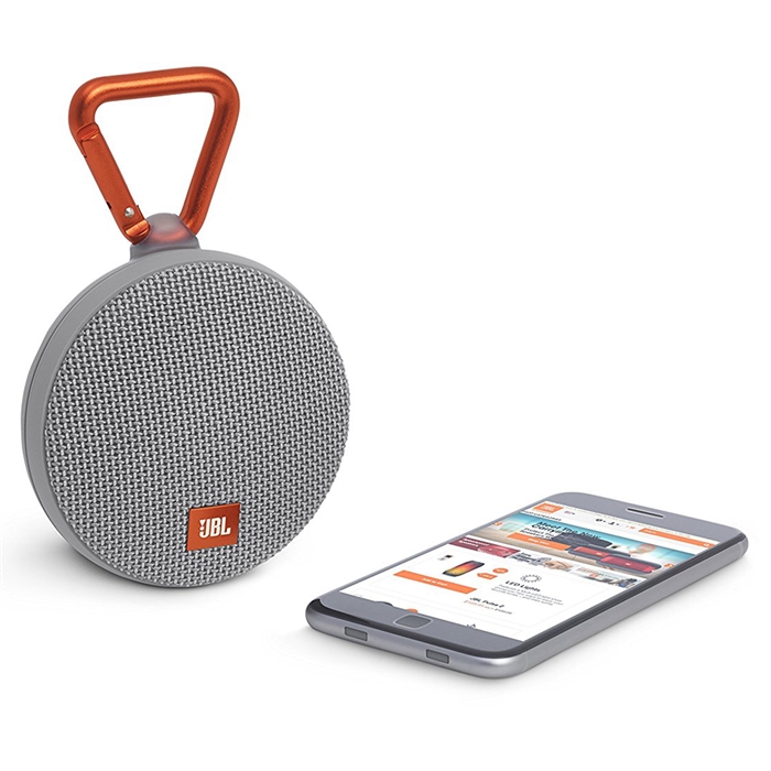 JBL Clip 2 Gri Su Geçirmez Taşınabilir Bluetooth Hoparlör