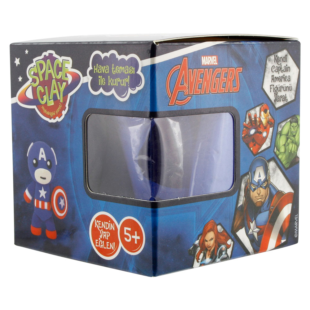 Space Clay Heykelciğini Yarat Avengers Kaptan Amerika Figür