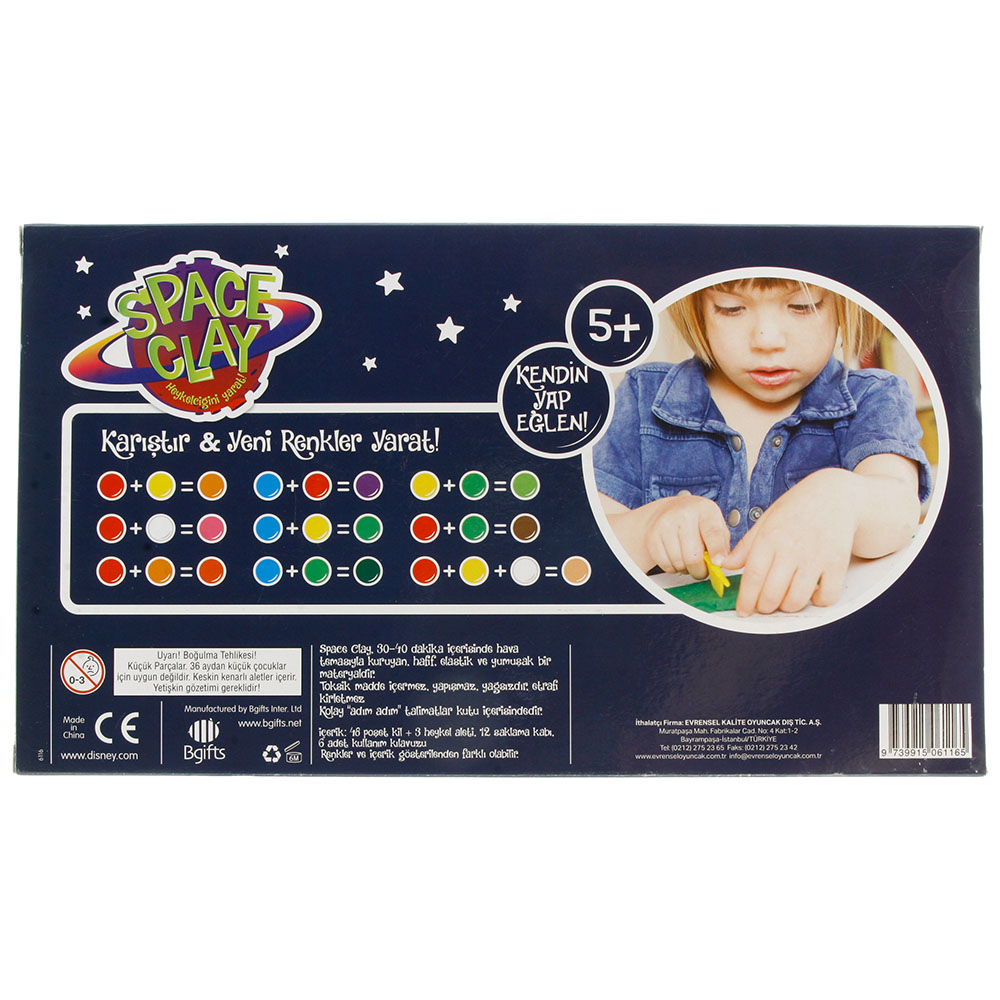 Space Clay Heykelciğini Yarat Avengers 6'lı Paket