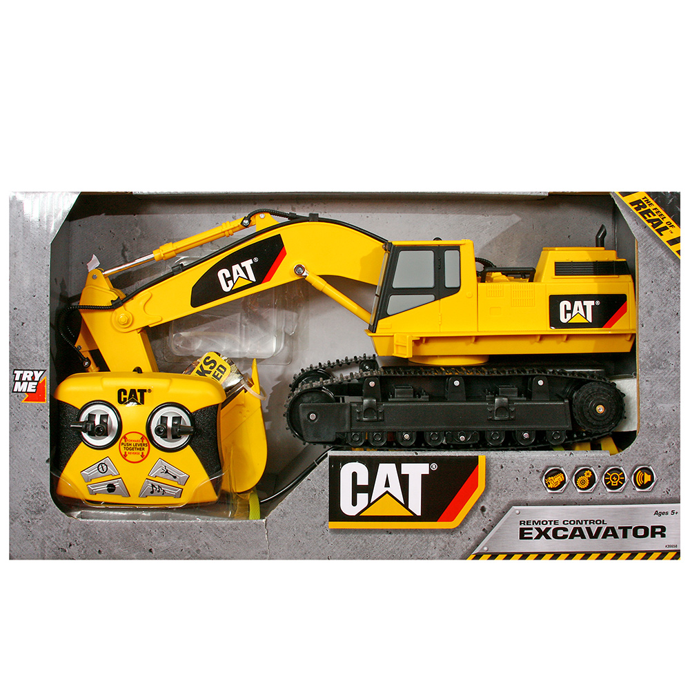 Cat Kablo Kumandalı Excavator İş Makinesi Sesli - Işıklı