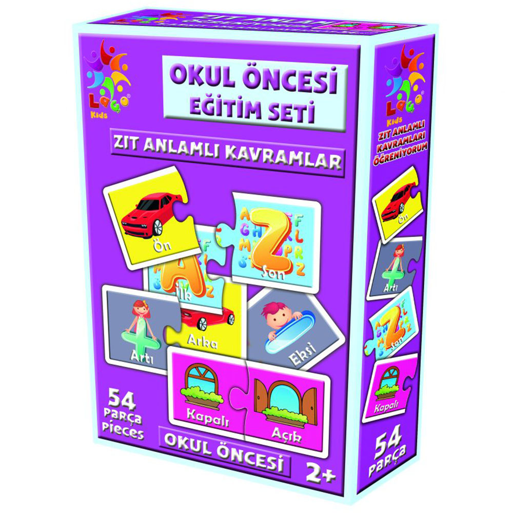 Laço Kids Okul Öncesi Eğitim Seti Zıt Kavramlar