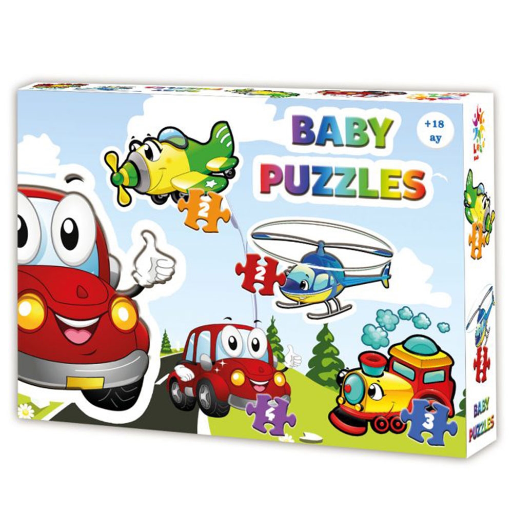 Laço Kids Baby Puzzle Taşıtlar
