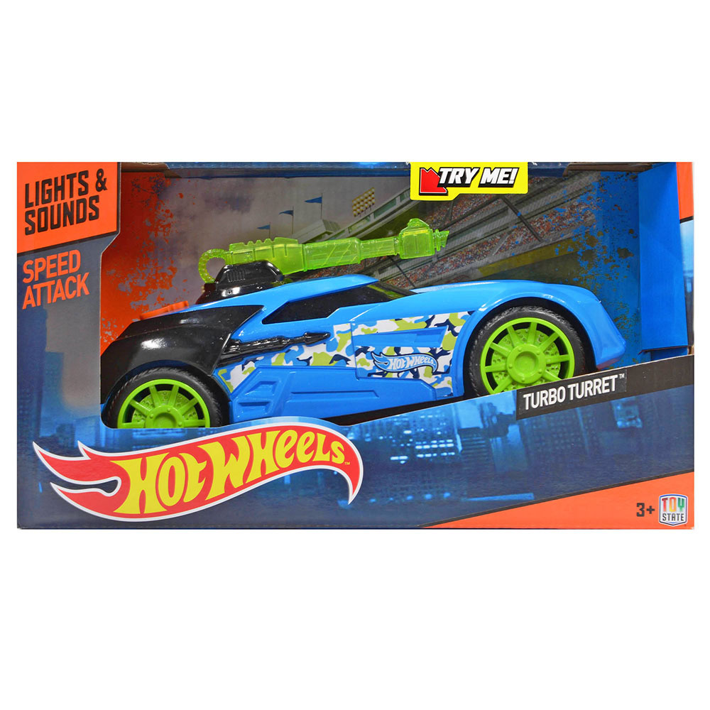 Hot Wheels Master Blaster Turbo Turret Sesli ve Işıklı Araba Mavi
