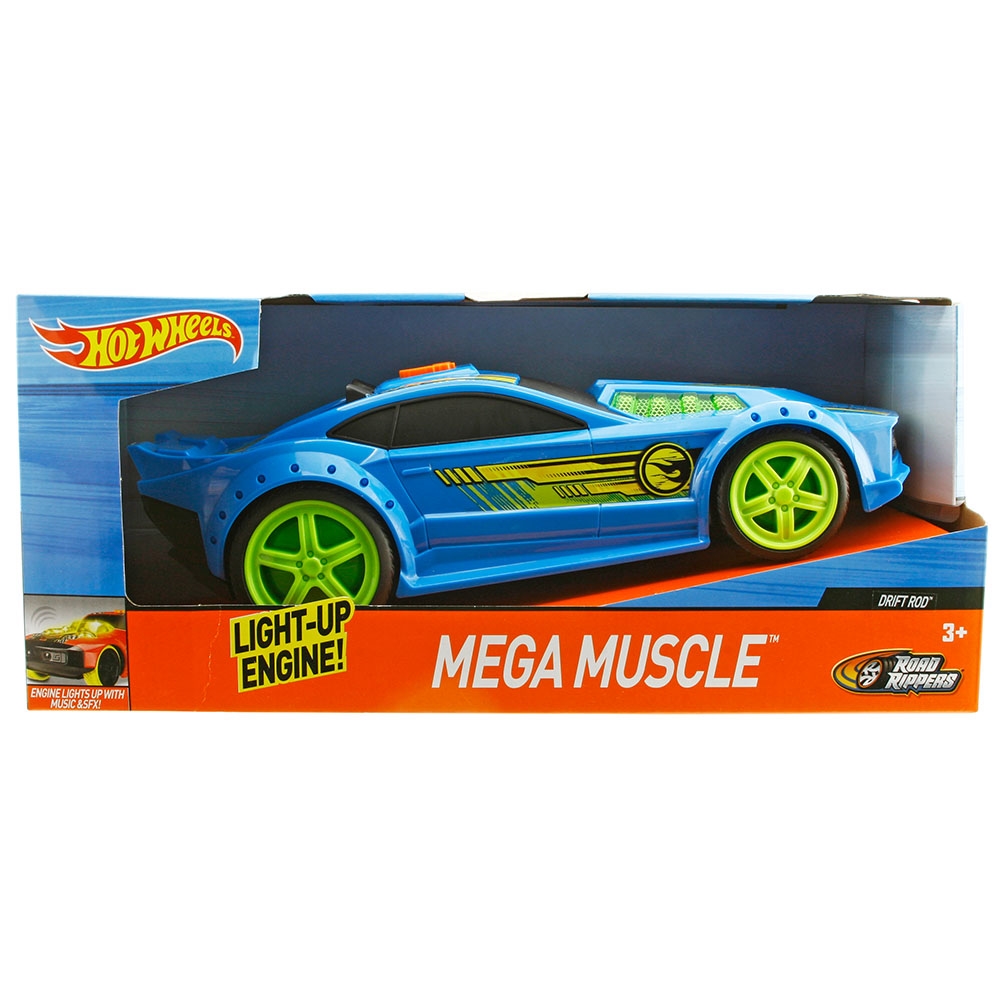 Hot Wheels Mega Muscle Drift Rod Sesli ve Işıklı Araba Mavi