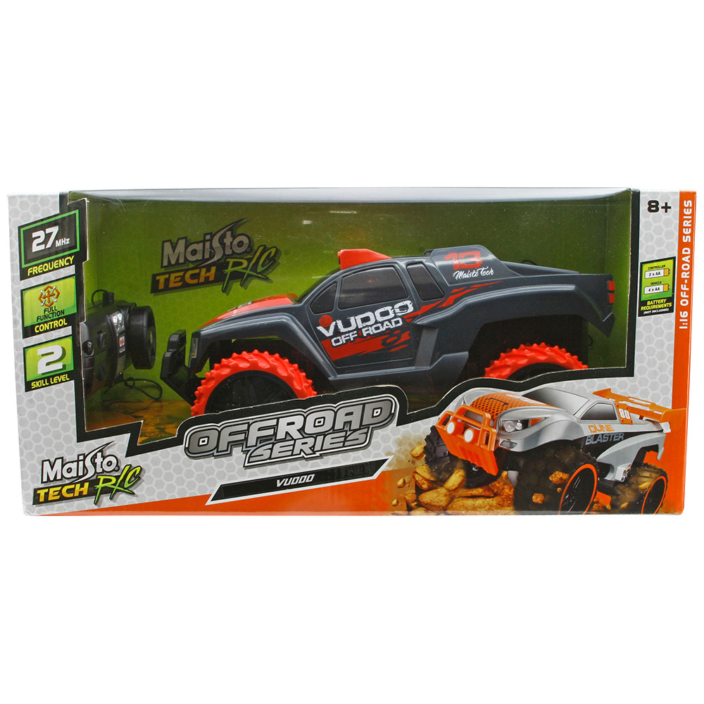 Maisto Tech 1:16 Off-Road Vudoo U/K Araba Siyah