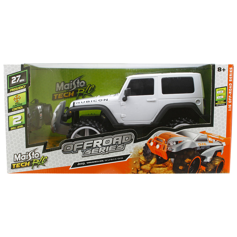 Maisto Tech 1:16 Off-Road Jeep Wrangler Rubicon U/K Araba Beyaz