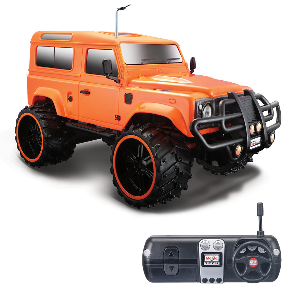 Maisto Tech 1:16 Off-Road Land Rover Defender U/K Araba Turuncu