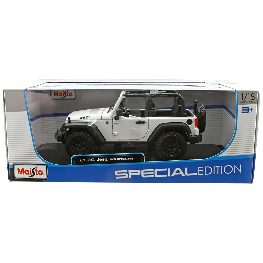 Maisto 1/18 2014 Jeep Wrangler Model Araba