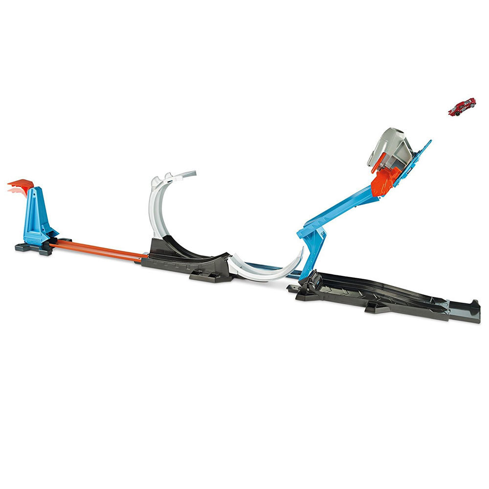 Hot Wheels Track Builder Süper Fırlatma Aksiyonu Yarış Seti