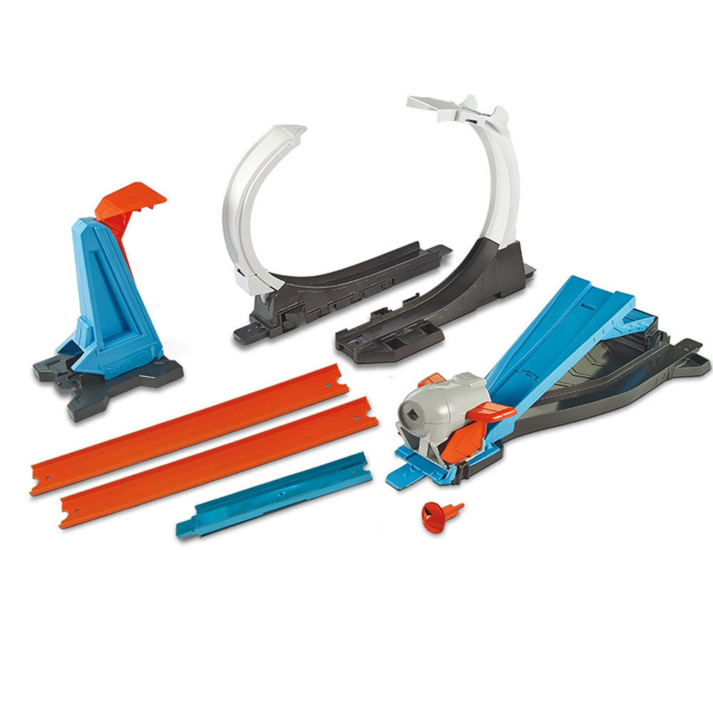 Hot Wheels Track Builder Süper Fırlatma Aksiyonu Yarış Seti