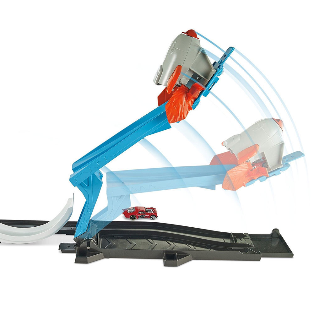 Hot Wheels Track Builder Süper Fırlatma Aksiyonu Yarış Seti