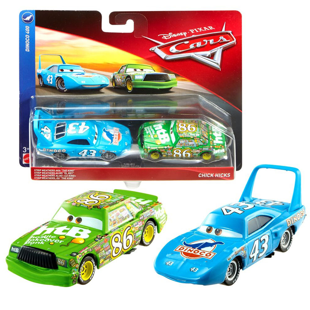 Cars 3 Strip Weathers ve Chick Hicks Karakter 2'li Araç Seti
